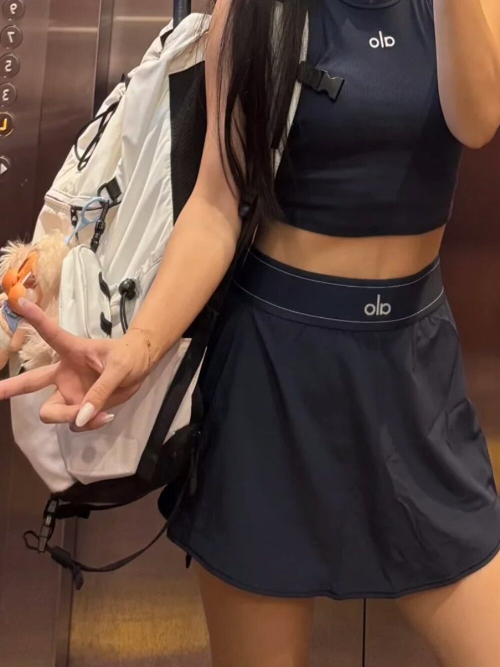 NWT🐶 Alo Yoga Match Point Black Tennis Skirt | Create a Stylish Look🍖